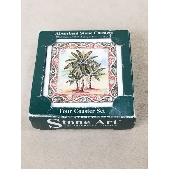 Stone Art Coaster Stone Art 3 1/2\